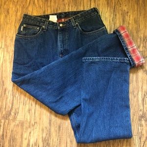 Carhartt Plaid Flannel Lined Jeans